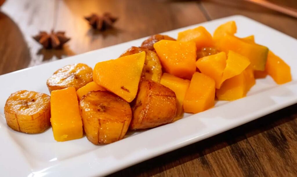 Pumpkin with Caramelized Banana